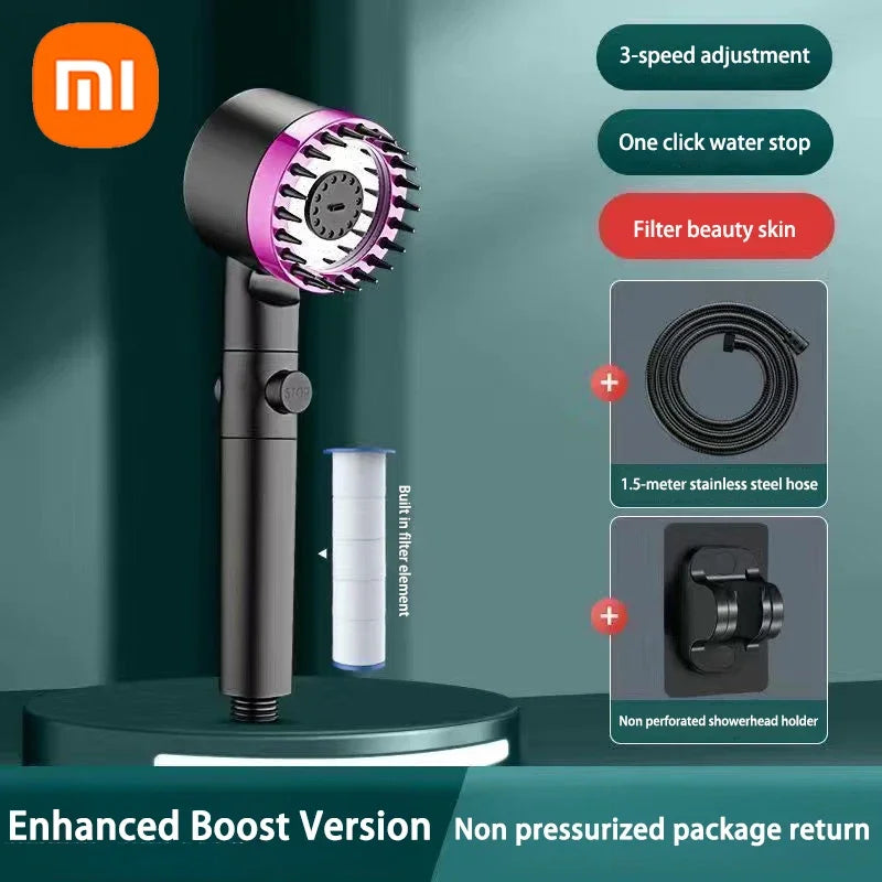 XIAOMI 3 Modes Shower Head High Pressure Showerhead Portable Filter Rainfall Faucet Tap Bathroom Bath Home Innovative Accessory